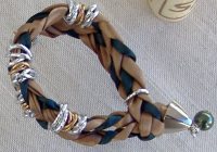 Bracciale Double marrone/verde
