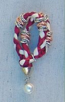 Bracciale Double bianco/bordeaux